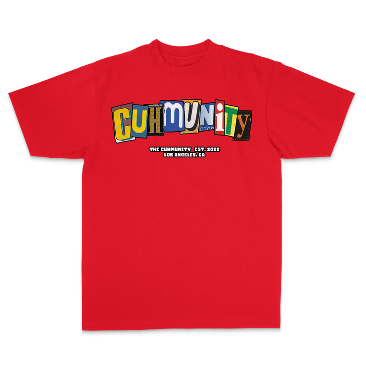 CUHMUNITY PUZZLE T-Shirt - RED