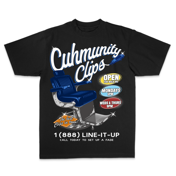 CUHMUNITY CLIPS T Shirt BLACK