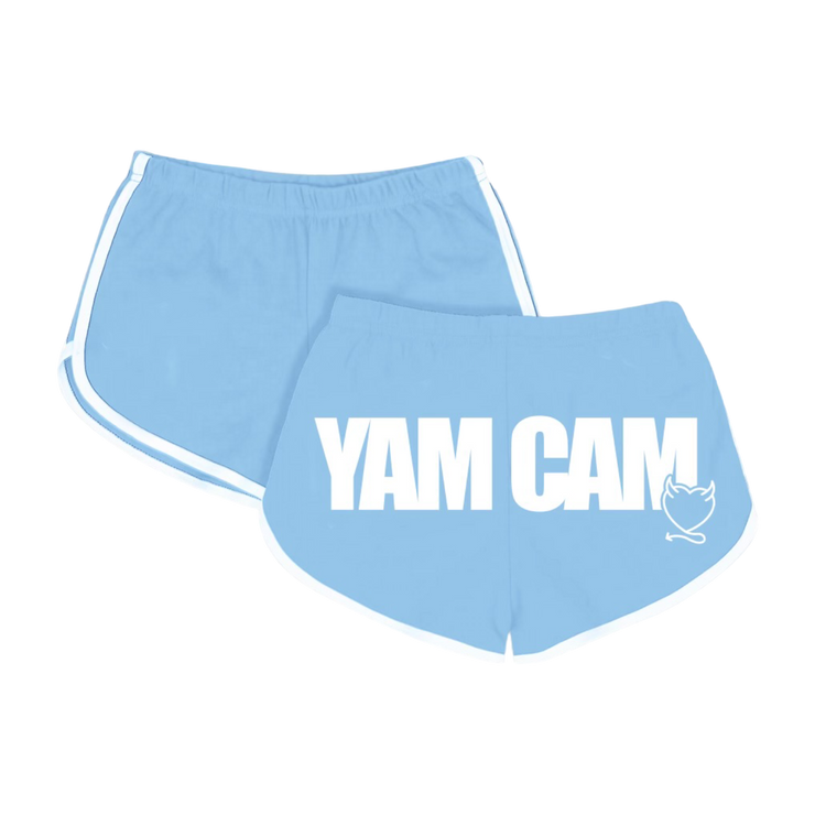 YAM CAM BOOTY SHORTS - BABY BLUE